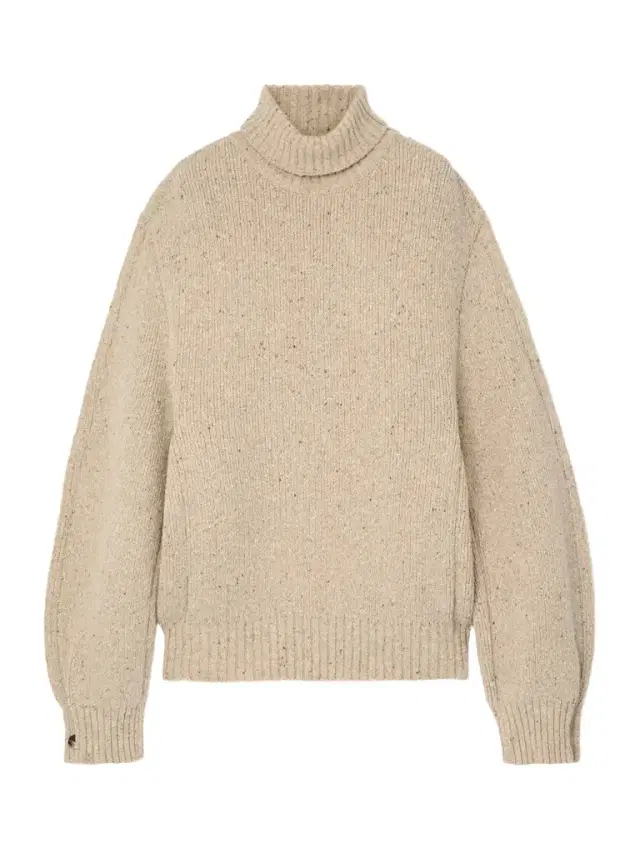 Wool Cocoon Turtleneck Sweater