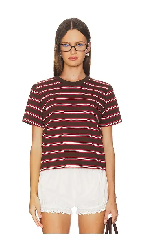 Multi Striped Boyfriend Tee
