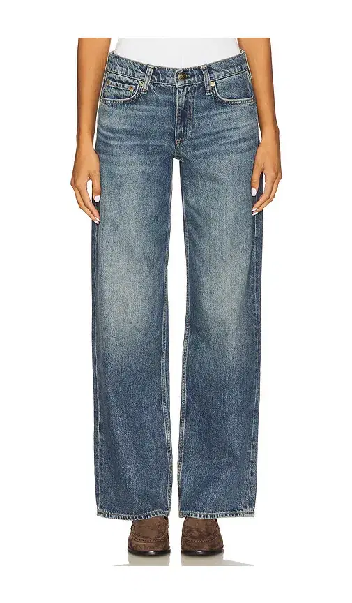 Rag & Bone Cam Low Rise Relaxed Straight Jeans