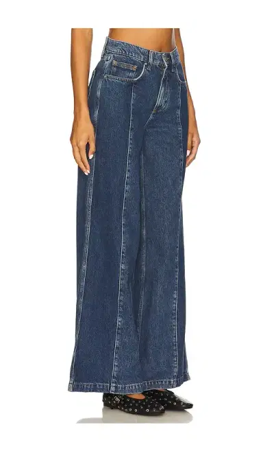 Seventy + Mochi Seventy + Mochi Two Tone Bay Wide Leg Jeans | Thumbnail 2