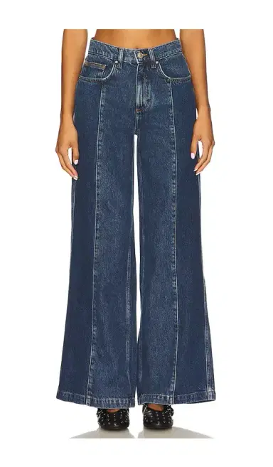 Seventy + Mochi Seventy + Mochi Two Tone Bay Wide Leg Jeans | Thumbnail 1