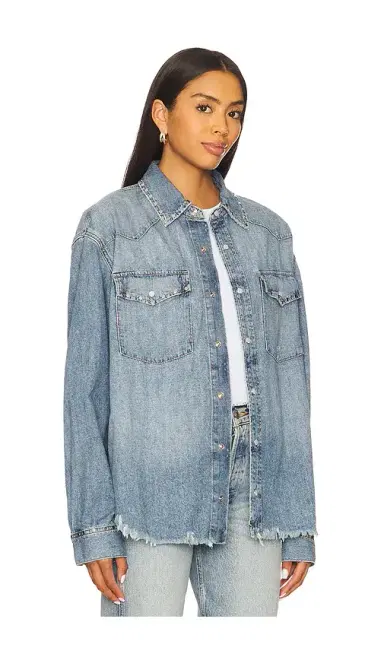 RE/DONE Distressed Western Shirt | Thumbnail 2 RE/DONE Distressed Western Shirt | Thumbnail 2