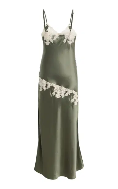 By Malene Birger Vera Lace-Detailed Satin Midi Slip Dress | Thumbnail 5