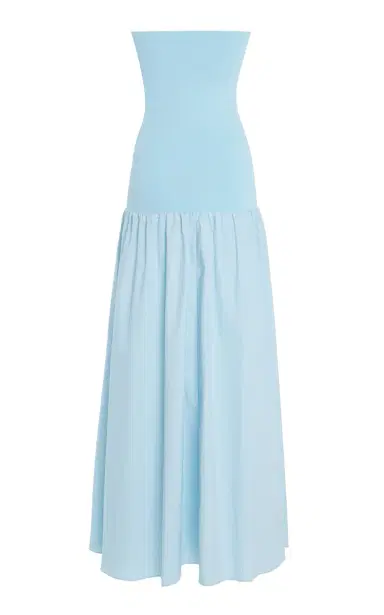 By Malene Birger Marc Strapless Cotton Midi Dress | Thumbnail 2