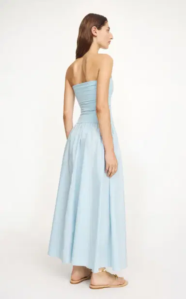 By Malene Birger Marc Strapless Cotton Midi Dress | Thumbnail 9