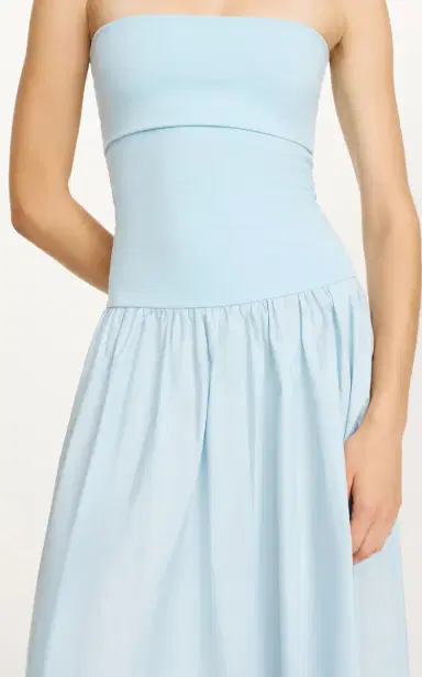 By Malene Birger Marc Strapless Cotton Midi Dress | Thumbnail 10