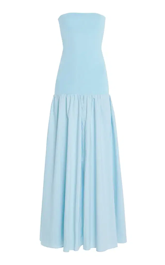 Marc Strapless Cotton Midi Dress