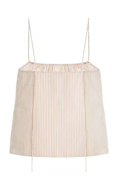 By Malene Birger Lannyla Striped Cotton Top | Thumbnail 5