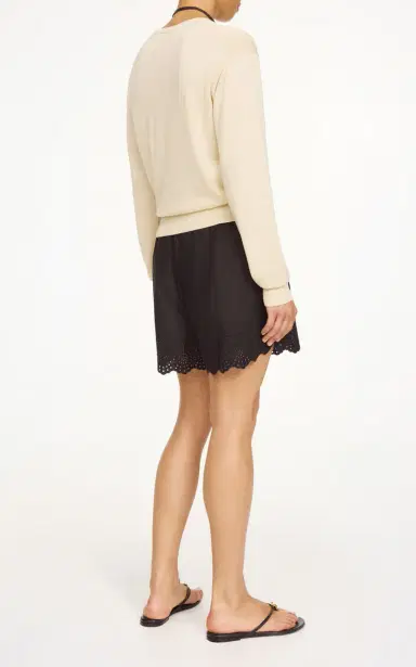 By Malene Birger Greta Eyelet Cotton Shorts | Thumbnail 3
