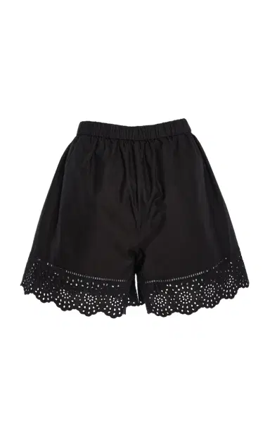 By Malene Birger Greta Eyelet Cotton Shorts | Thumbnail 5