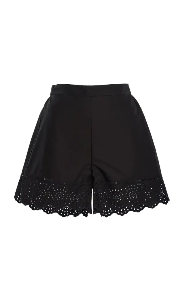Greta Eyelet Cotton Shorts