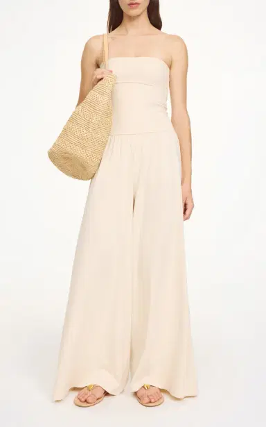By Malene Birger Marcel Strapless Stretch-Cotton Jumpsuit | Thumbnail 3