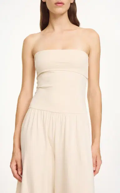 By Malene Birger Marcel Strapless Stretch-Cotton Jumpsuit | Thumbnail 8