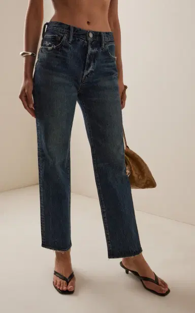 Moussy Vintage Wiley Mid-Rise Straight-Leg Jeans | Thumbnail 3