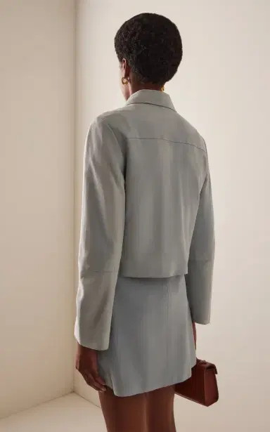 By Malene Birger Annie Cropped Suede Jacket | Thumbnail 4