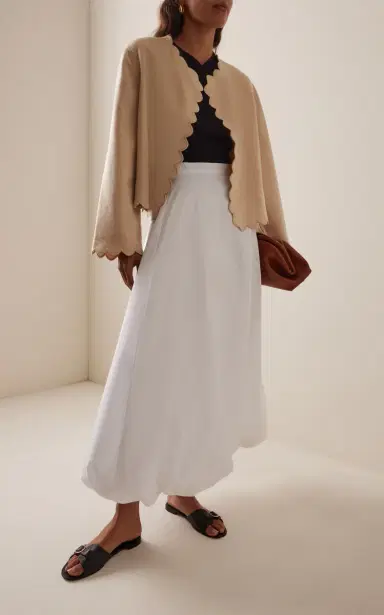 By Malene Birger Vibetta Scalloped Wool Jacket | Thumbnail 2