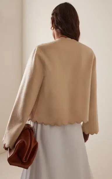 By Malene Birger Vibetta Scalloped Wool Jacket | Thumbnail 4