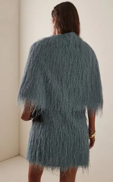 By Malene Birger Pinla Fringed Cape Top | Thumbnail 4 By Malene Birger Pinla Fringed Cape Top | Thumbnail 4