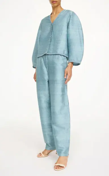 By Malene Birger Mineas Voluminous Silk Top | Thumbnail 2