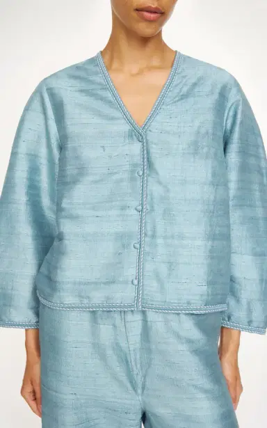 By Malene Birger Mineas Voluminous Silk Top | Thumbnail 4