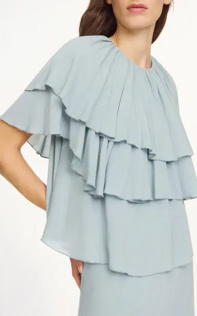 By Malene Birger Nina Tiered-Ruffle Top | Thumbnail 4