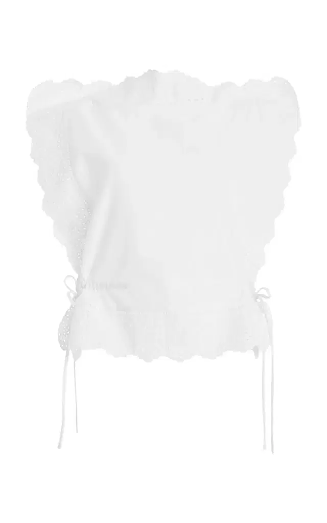 By Malene Birger Gerda Eyelet-Detailed Cotton Top