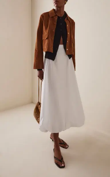 By Malene Birger Annie Cropped Suede Jacket | Thumbnail 2