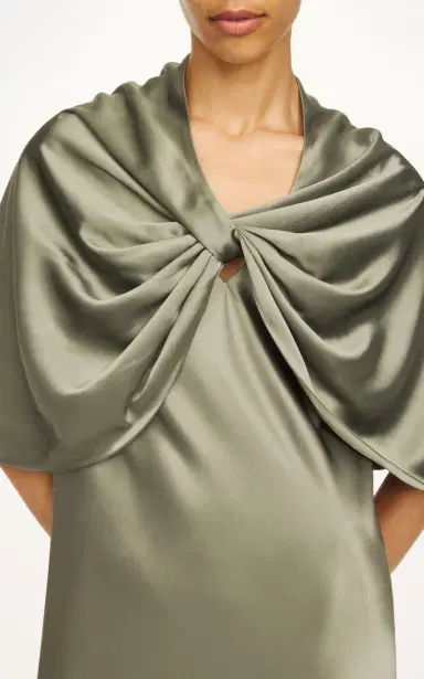 By Malene Birger Pinlos Draped Satin Cape | Thumbnail 7 By Malene Birger Pinlos Draped Satin Cape | Thumbnail 7