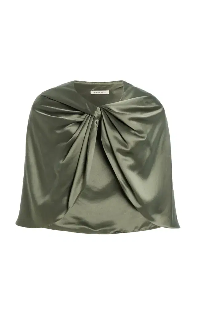 Pinlos Draped Satin Cape