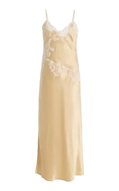 By Malene Birger Vera Lace-Detailed Slip Midi Dress | Thumbnail 1