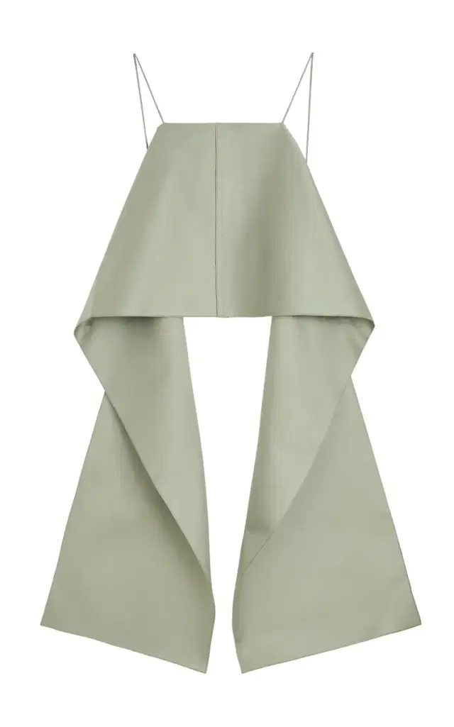 Trinola Train-Detailed Sateen Top