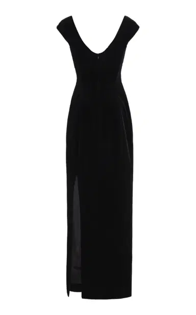 COLLEEN ALLEN Split-Detailed Cotton-Velvet Maxi Dress | Thumbnail 6 COLLEEN ALLEN Split-Detailed Cotton-Velvet Maxi Dress | Thumbnail 6