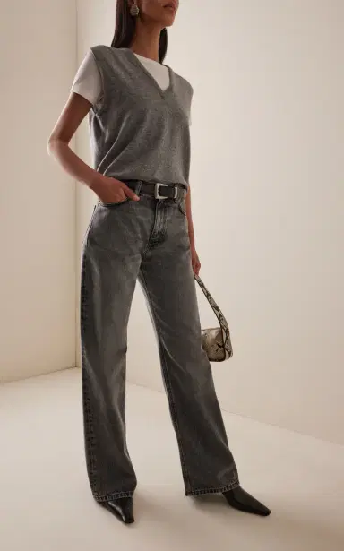 Haikure Korea Rigid Mid-Rise Flared-Leg Jeans | Thumbnail 2 Haikure Korea Rigid Mid-Rise Flared-Leg Jeans | Thumbnail 2