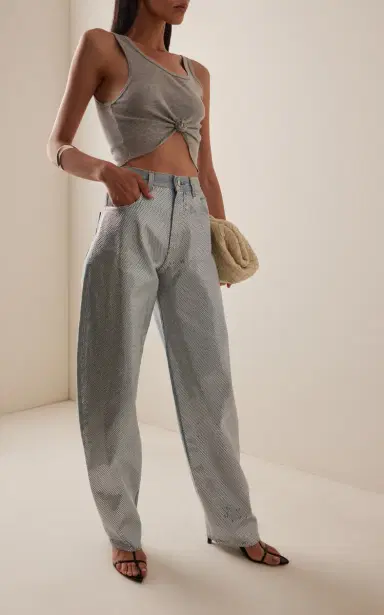 Haikure Bibi Stapled Rigid High-Rise Barrel-Leg Jeans | Thumbnail 2 Haikure Bibi Stapled Rigid High-Rise Barrel-Leg Jeans | Thumbnail 2