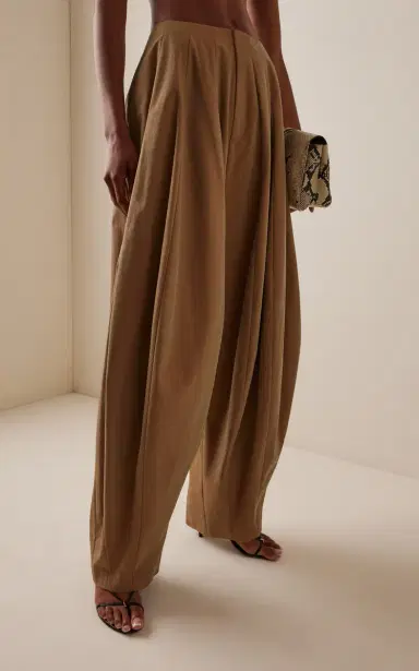 Ashlyn Blaine Paneled Cotton Balloon Pants | Thumbnail 3