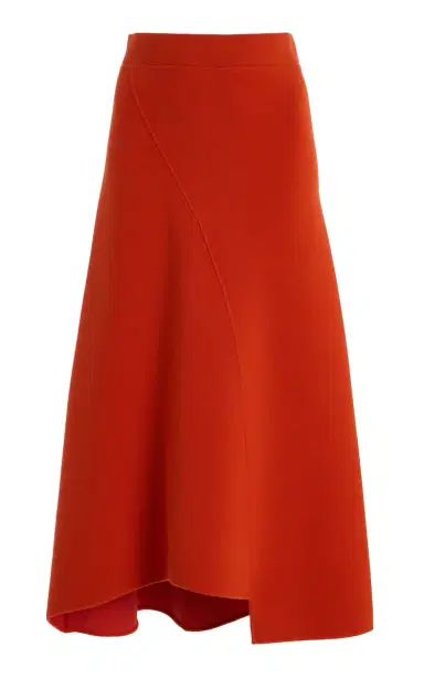 Ashlyn Felix Spliced Merino Wool Midi Skirt | Thumbnail 8