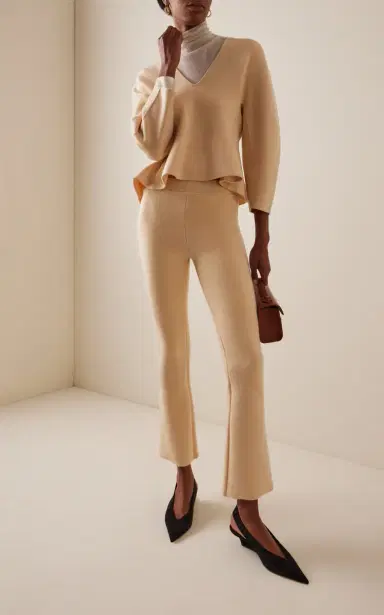 Ashlyn Gaia Merino Wool Flared Pants | Thumbnail 2 Ashlyn Gaia Merino Wool Flared Pants | Thumbnail 2