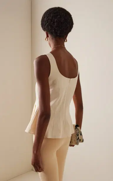 Ashlyn Leon Organic Cotton Peplum Tank Top | Thumbnail 5
