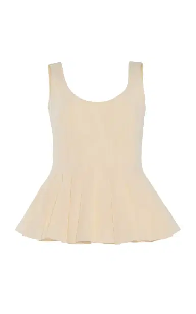 Ashlyn Leon Organic Cotton Peplum Tank Top | Thumbnail 1