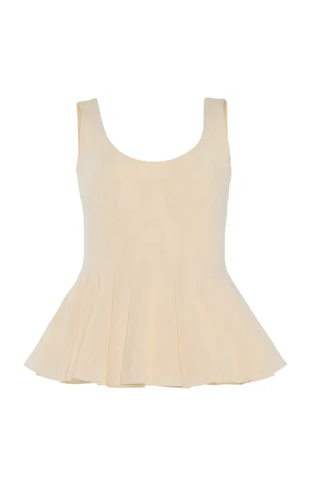 Leon Organic Cotton Peplum Tank Top
