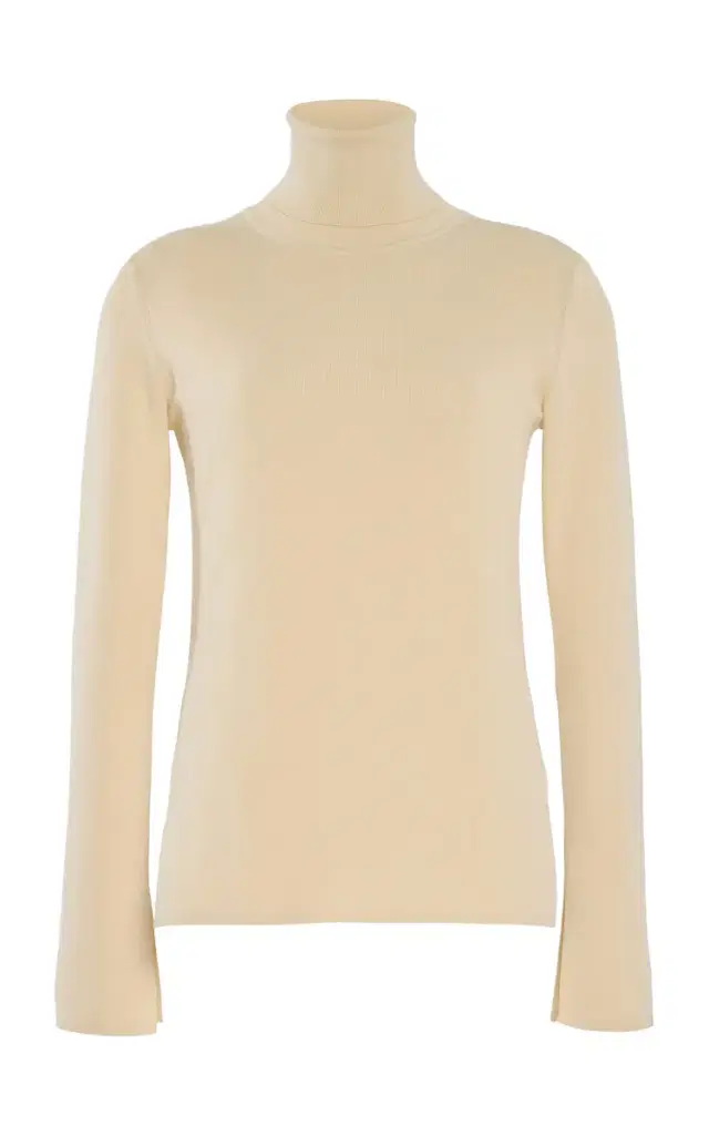 Ashlyn Kiana Silk-Cotton Turtleneck Sweater
