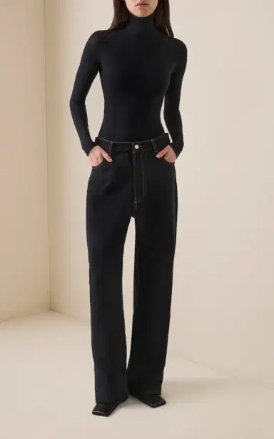 Alaïa Second-Skin Jersey Bodysuit | Thumbnail 2 Alaïa Second-Skin Jersey Bodysuit | Thumbnail 2