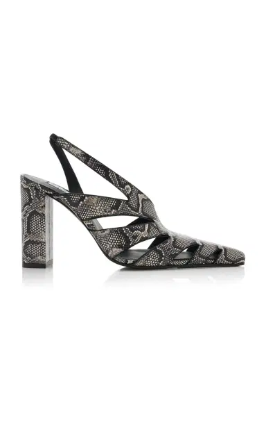 Alaïa Snake-Effect Leather Slingback Pumps | Thumbnail 5 Alaïa Snake-Effect Leather Slingback Pumps | Thumbnail 5