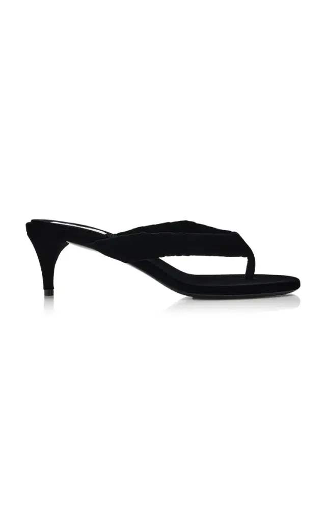 ALAÏA Velvet Thong Sandals