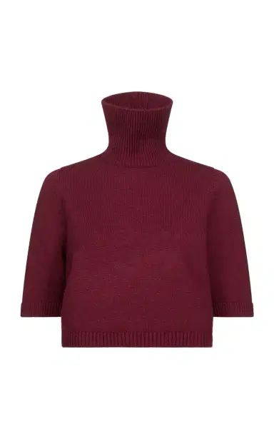 Alaïa Cropped Cashmere-Blend Sweater | Thumbnail 5 Alaïa Cropped Cashmere-Blend Sweater | Thumbnail 5