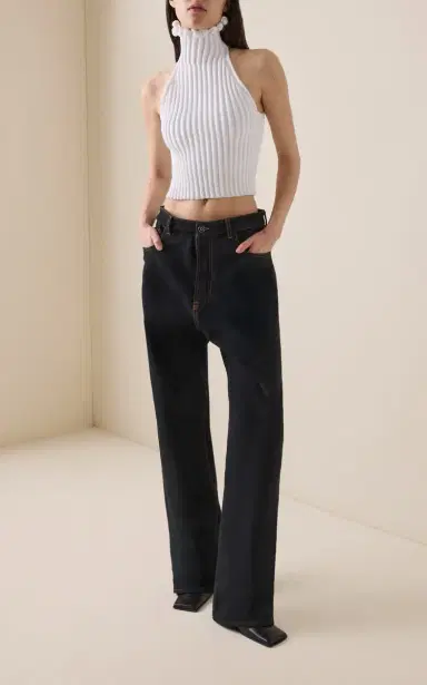 ALAÏA Ringlet-Detailed Knit Top | Thumbnail 3 ALAÏA Ringlet-Detailed Knit Top | Thumbnail 3
