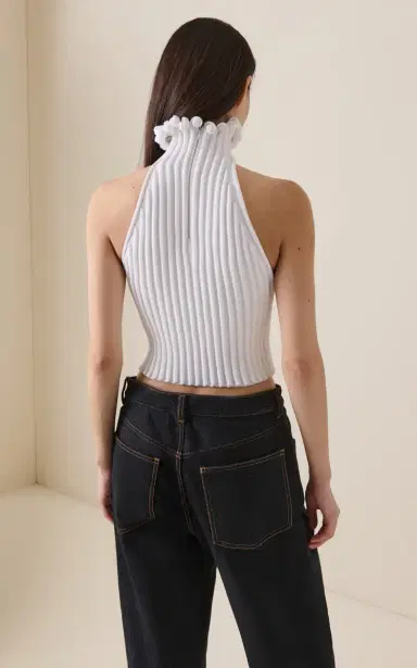 ALAÏA Ringlet-Detailed Knit Top | Thumbnail 4 ALAÏA Ringlet-Detailed Knit Top | Thumbnail 4