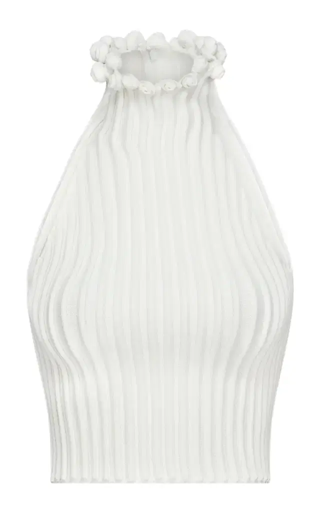 ALAÏA Ringlet-Detailed Knit Top