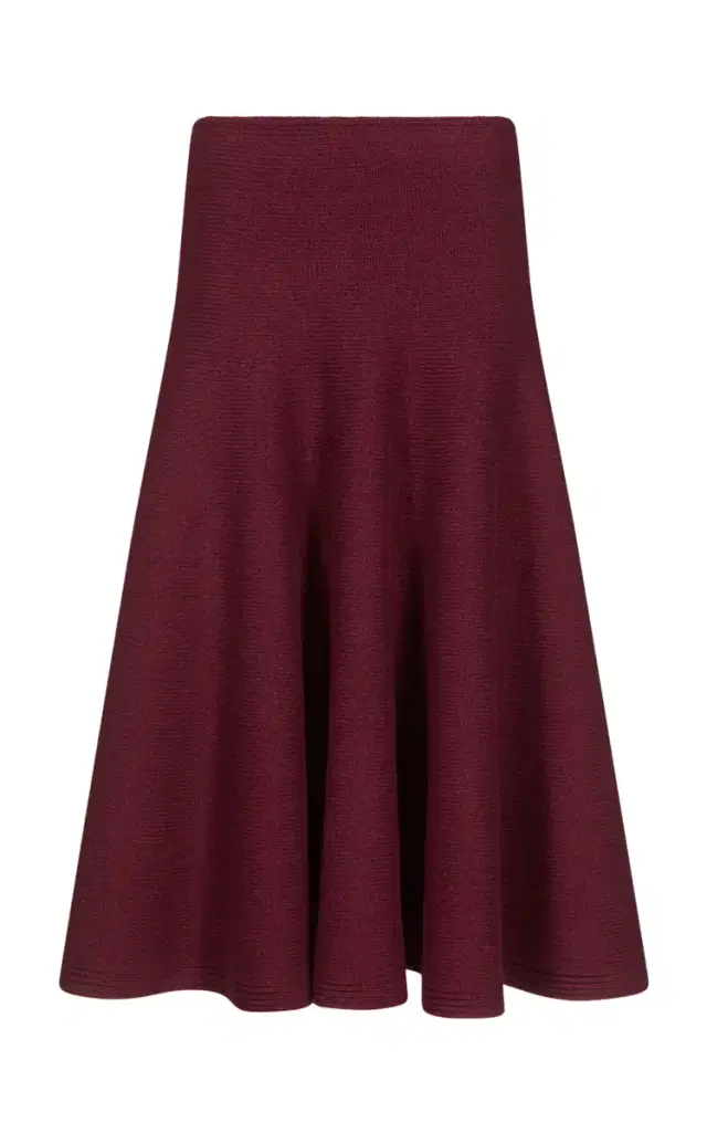 ALAÏA Cashmere-Blend Knit Midi Skirt