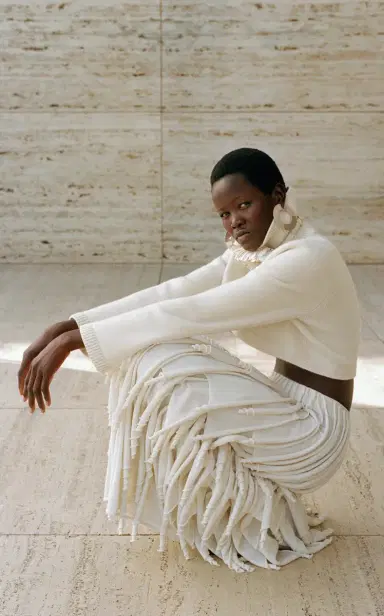 Alaïa Layered Wool-Blend Maxi Skirt | Thumbnail 3 Alaïa Layered Wool-Blend Maxi Skirt | Thumbnail 3